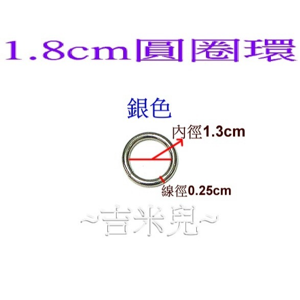 ~吉米兒~五金配材-外徑1.8~4.8cm圓圈環(適合提把或裝飾用)-細節圖9