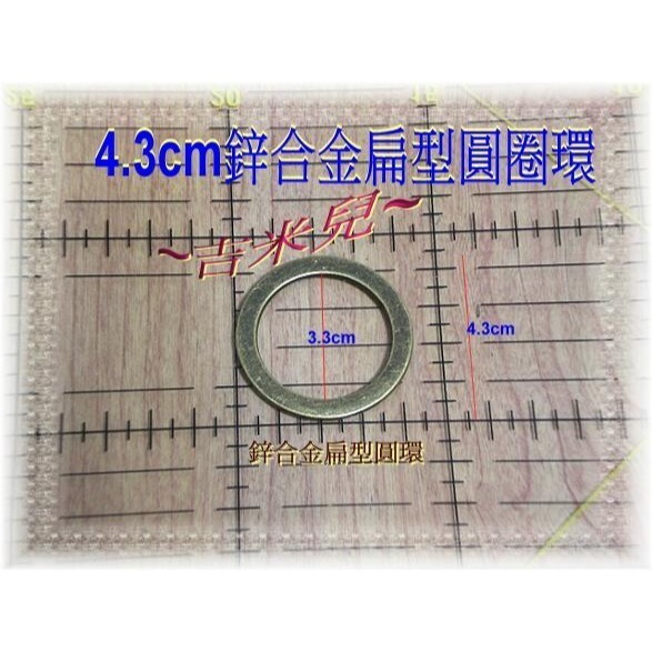 ~吉米兒~五金配材-青古銅色外徑2.7~4.3cm鋅合金圓圈環(扁型/雕花/光面)-細節圖5