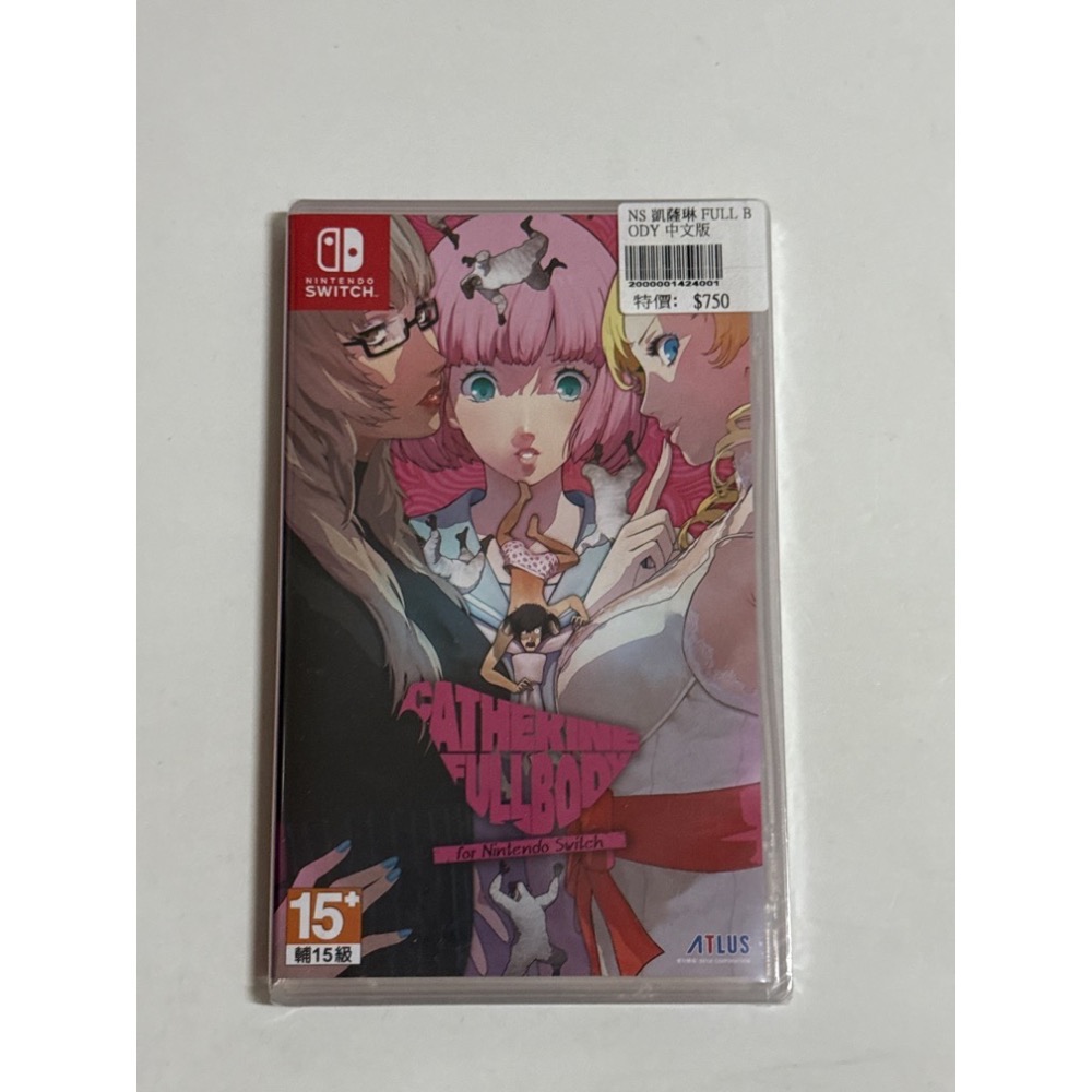 Switch Ns 凱薩琳 Full body 首發限定特殊樣式外盒 稀少品 普通版 中文版-細節圖3