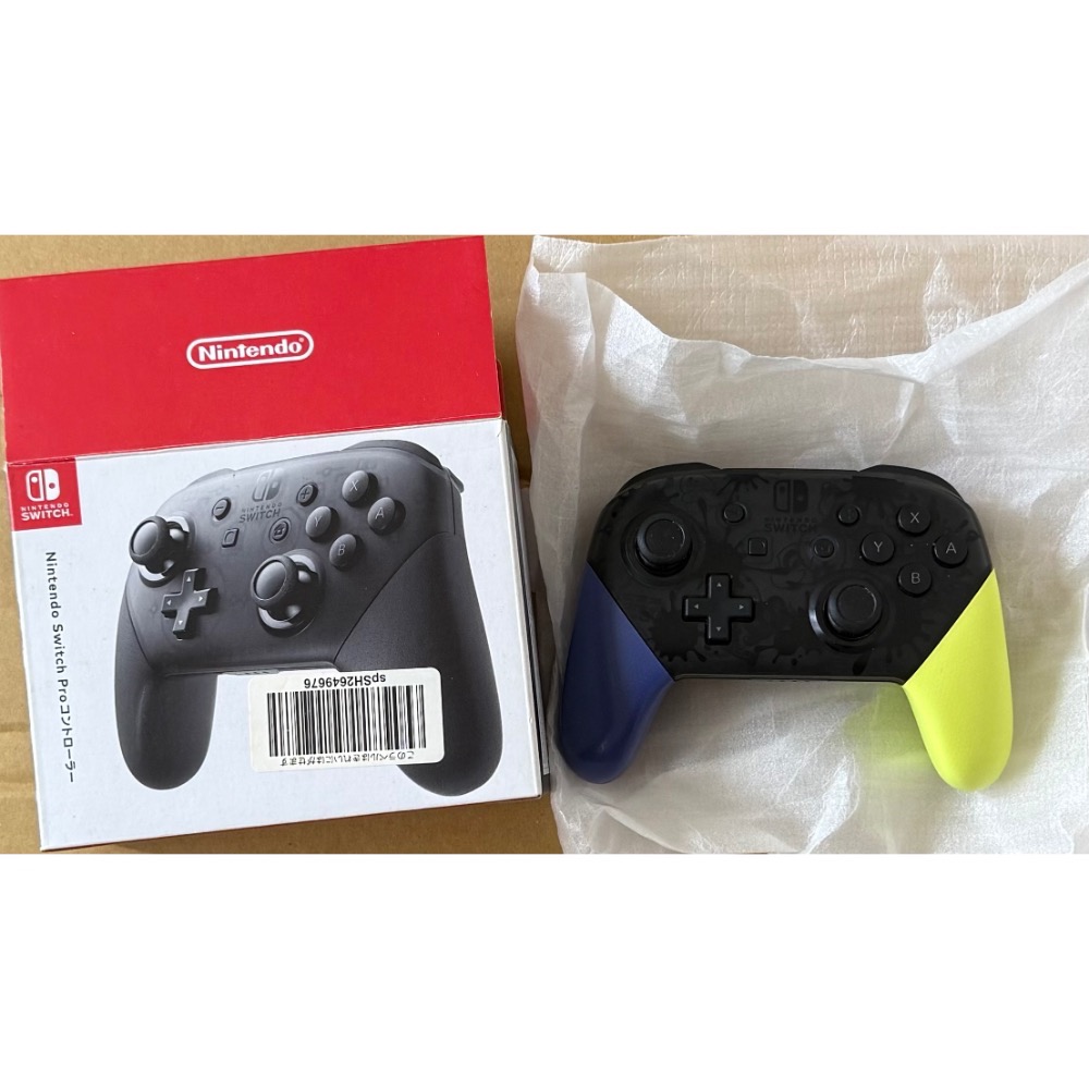 Switch 原廠 PRO 手把 黑色手把 任天堂明星大亂鬥 限定版手把 漆彈大作戰2 斯普拉遁3 特仕版手把-細節圖3