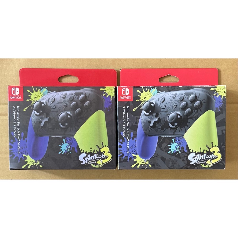 Switch 原廠 PRO 手把 黑色手把 任天堂明星大亂鬥 限定版手把 漆彈大作戰2 斯普拉遁3 特仕版手把-細節圖5