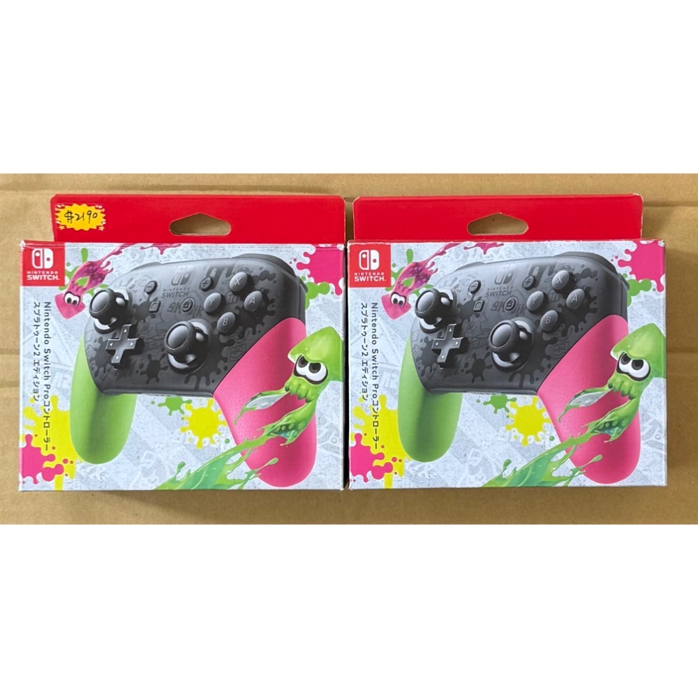 Switch Ns 原廠 PRO手把 黑色 漆彈大作戰2 斯普拉遁3 任天堂明星大亂鬥 特仕版 無線手把-細節圖2