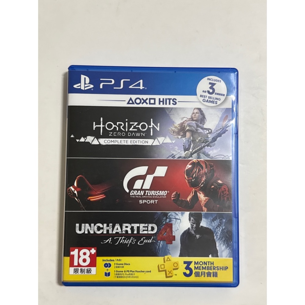 PS4 地平線期待黎明 PS4 戰神 PS4 秘境探險4 PS4 浪漫跑車旅Sports 兩片裝 合輯 中文版-細節圖2