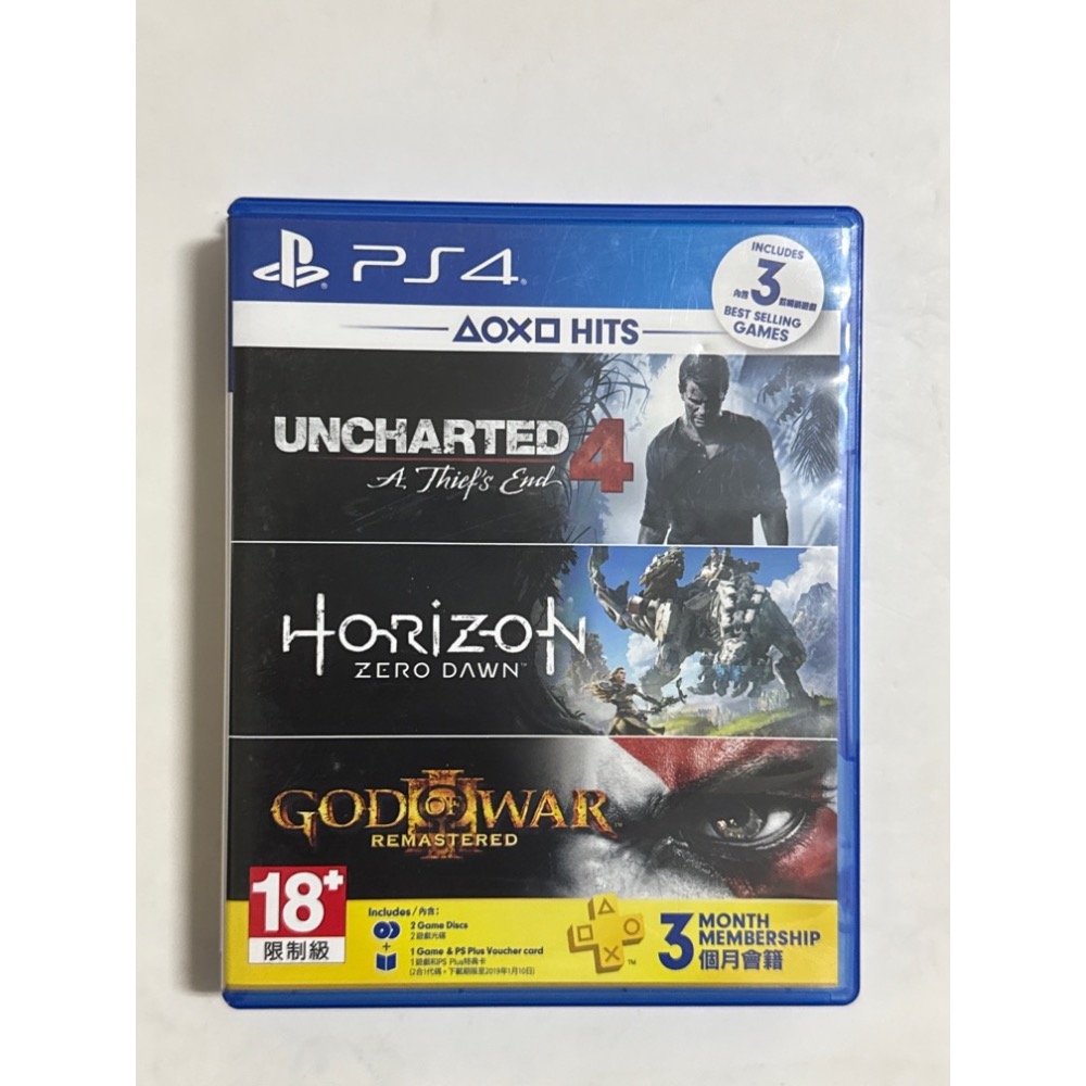 PS4 地平線期待黎明 PS4 戰神 PS4 秘境探險4 PS4 浪漫跑車旅Sports 兩片裝 合輯 中文版-細節圖3
