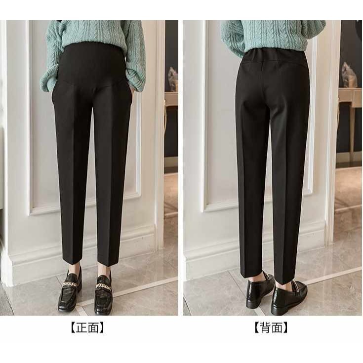 台灣出貨 孕婦西裝褲 長褲 孕婦褲 托腹褲 可調節 孕婦裝 BabyShare時尚孕婦裝【OCL011】-細節圖2