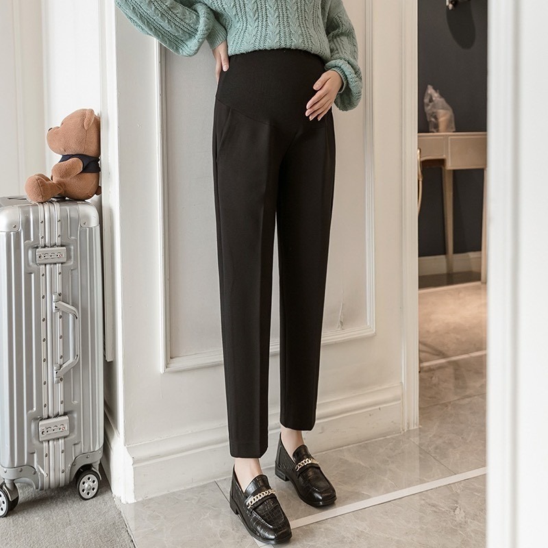 台灣出貨 孕婦西裝褲 長褲 孕婦褲 托腹褲 可調節 孕婦裝 BabyShare時尚孕婦裝【OCL011】-細節圖5