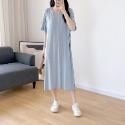 台灣現貨 莫代爾哺乳裙(附胸墊) 月子裙 哺乳衣 孕婦裝 BabyShare時尚孕婦裝【J1L015】-規格圖9