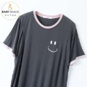 台灣現貨 撞色微笑莫代爾哺乳裙 短袖 月子裙 哺乳衣 長裙 孕婦裝 BabyShare時尚孕婦裝【J1L002】-規格圖10
