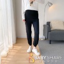 台灣現貨 莫代爾九分褲 加大尺碼 長褲 超大彈力 孕婦褲 可調節 BabyShare時尚孕婦裝【KR381】-規格圖11
