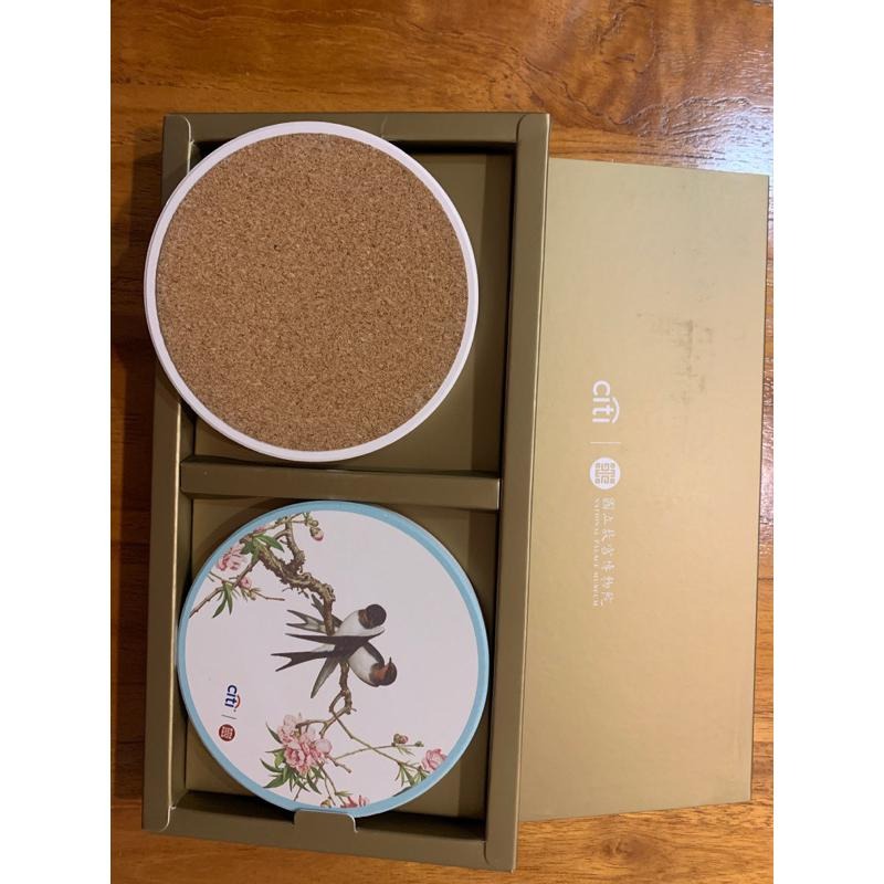 故宮花旗CITI 2023鳥語花香硅藻土杯墊矽藻土-細節圖2