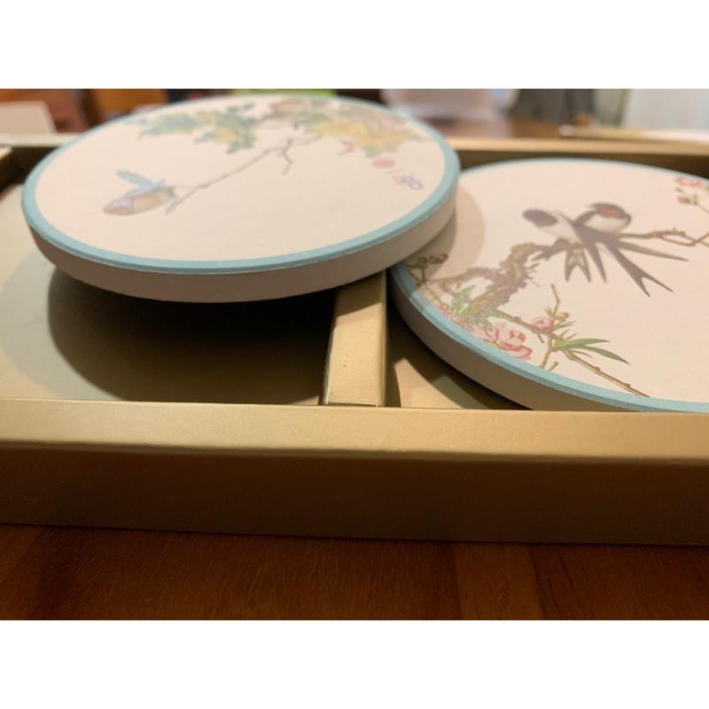 故宮花旗CITI 2023鳥語花香硅藻土杯墊矽藻土-細節圖3