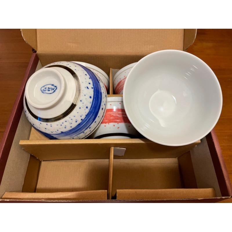 松村窯 日式和風手繪雲彩5碗禮盒組-細節圖4