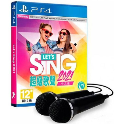 【勁多野電玩】現貨供應 PS4 超級歌聲 Let＇s Sing 2021 中文版(雙麥克風同捆)