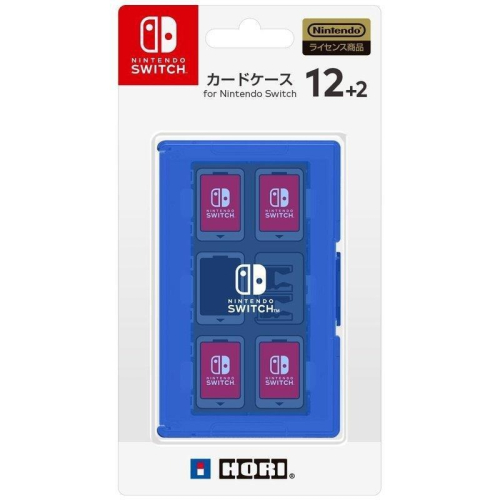 【勁多野電玩】現貨供應 HORI 任天堂Switch 12+2枚卡匣盒 遊戲收納盒 藍色 Switch周邊