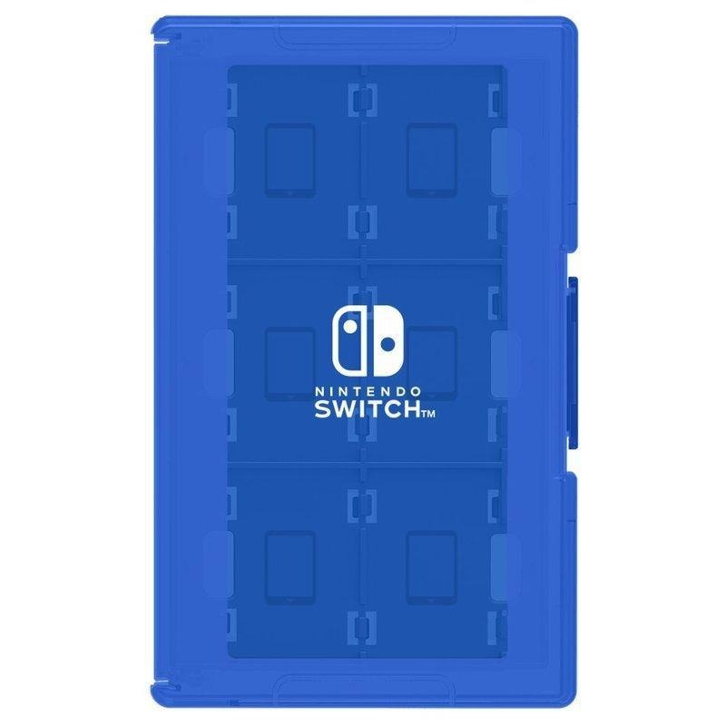 【勁多野電玩】現貨供應 HORI 任天堂Switch 12+2枚卡匣盒 遊戲收納盒 藍色 Switch周邊-細節圖2