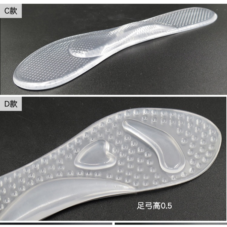 糊塗鞋匠 優質鞋材 C30 豆豆按摩七分墊 矽膠七分墊 高跟鞋矽膠墊-細節圖7