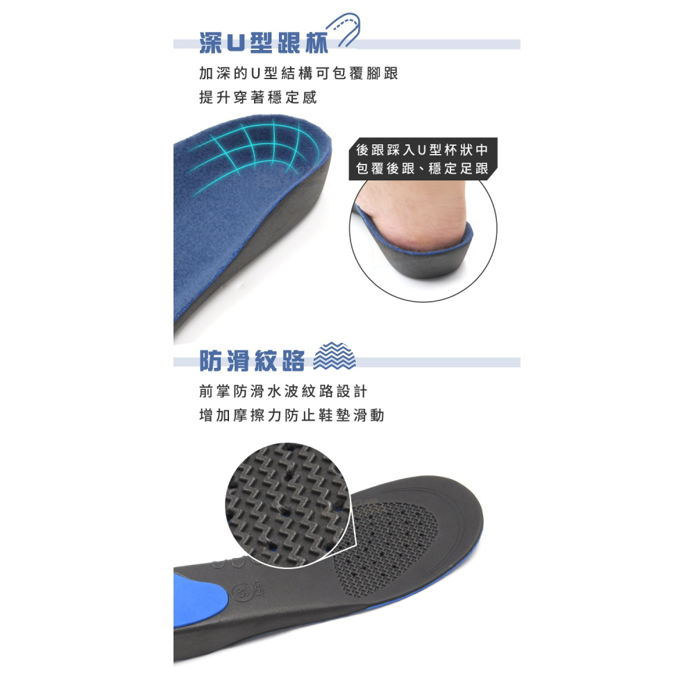 糊塗鞋匠 優質鞋材 C32 EVA絨面足弓全墊 1雙 EVA足弓墊 足弓EVA墊 減震鞋墊-細節圖6