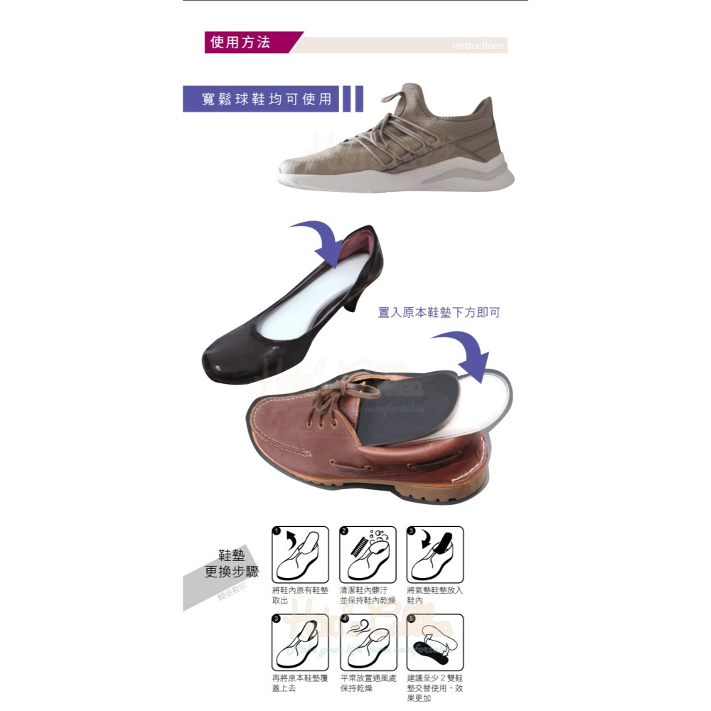 糊塗鞋匠 優質鞋材 C62 氣墊減壓鞋墊 1雙 氣墊鞋墊 強力回彈 吸收震動 柔韌耐用-細節圖8