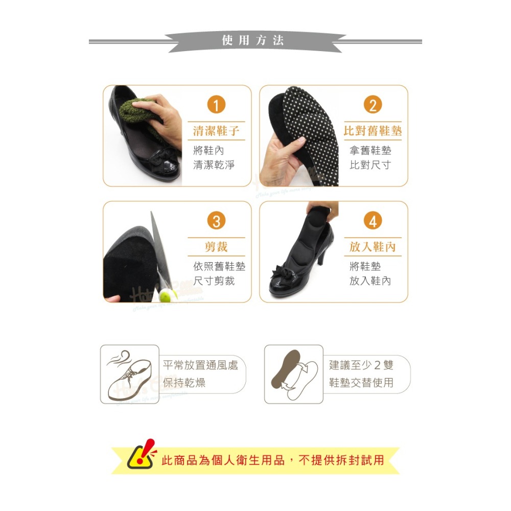糊塗鞋匠 優質鞋材 C64 海綿鞋墊 1雙 海棉鞋墊 海綿按摩鞋墊 海棉按摩鞋墊-細節圖9