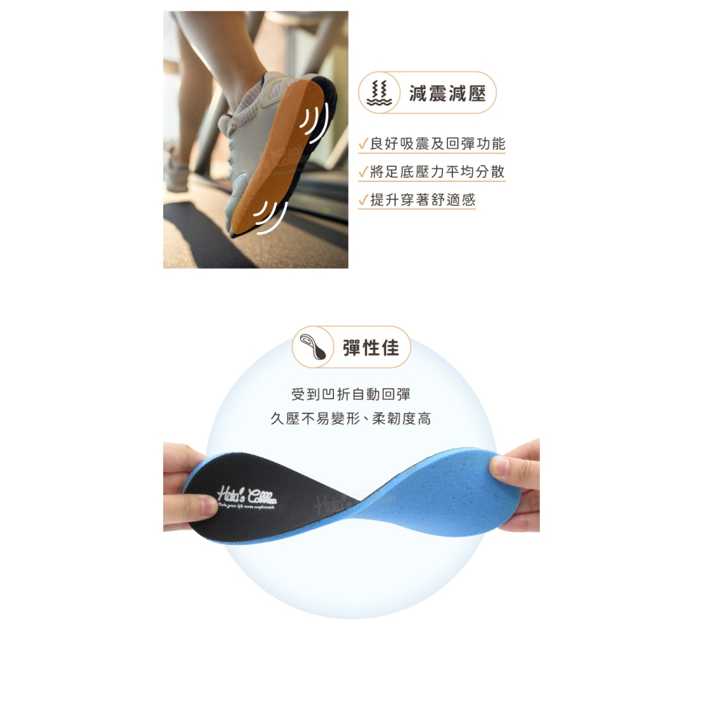 糊塗鞋匠 優質鞋材 C66 4mm PU FOAM鞋墊 1雙 足部吸震減壓 運動鞋墊 減震緩壓 台灣製造-細節圖5