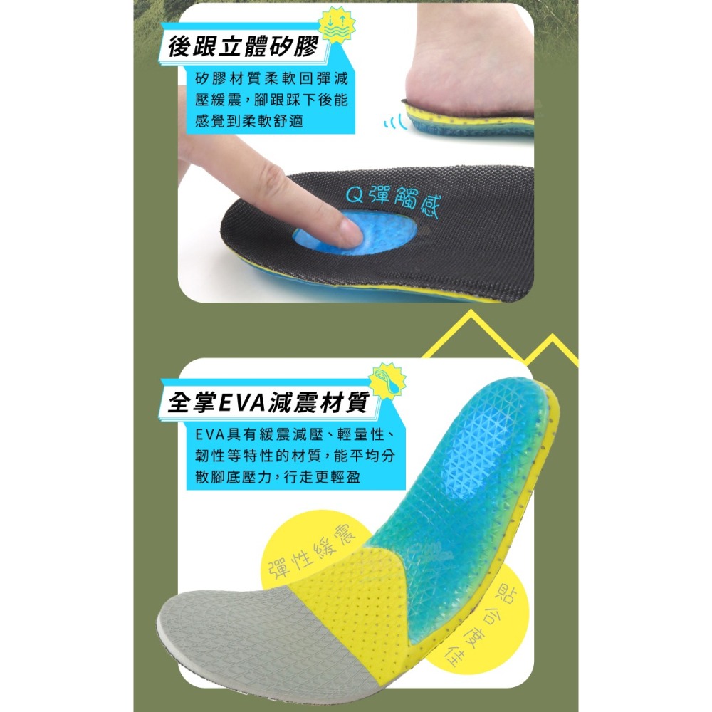 糊塗鞋匠 優質鞋材 C81 登山運動鞋墊 1雙 運動鞋墊 減震鞋墊 EVA鞋墊-細節圖5