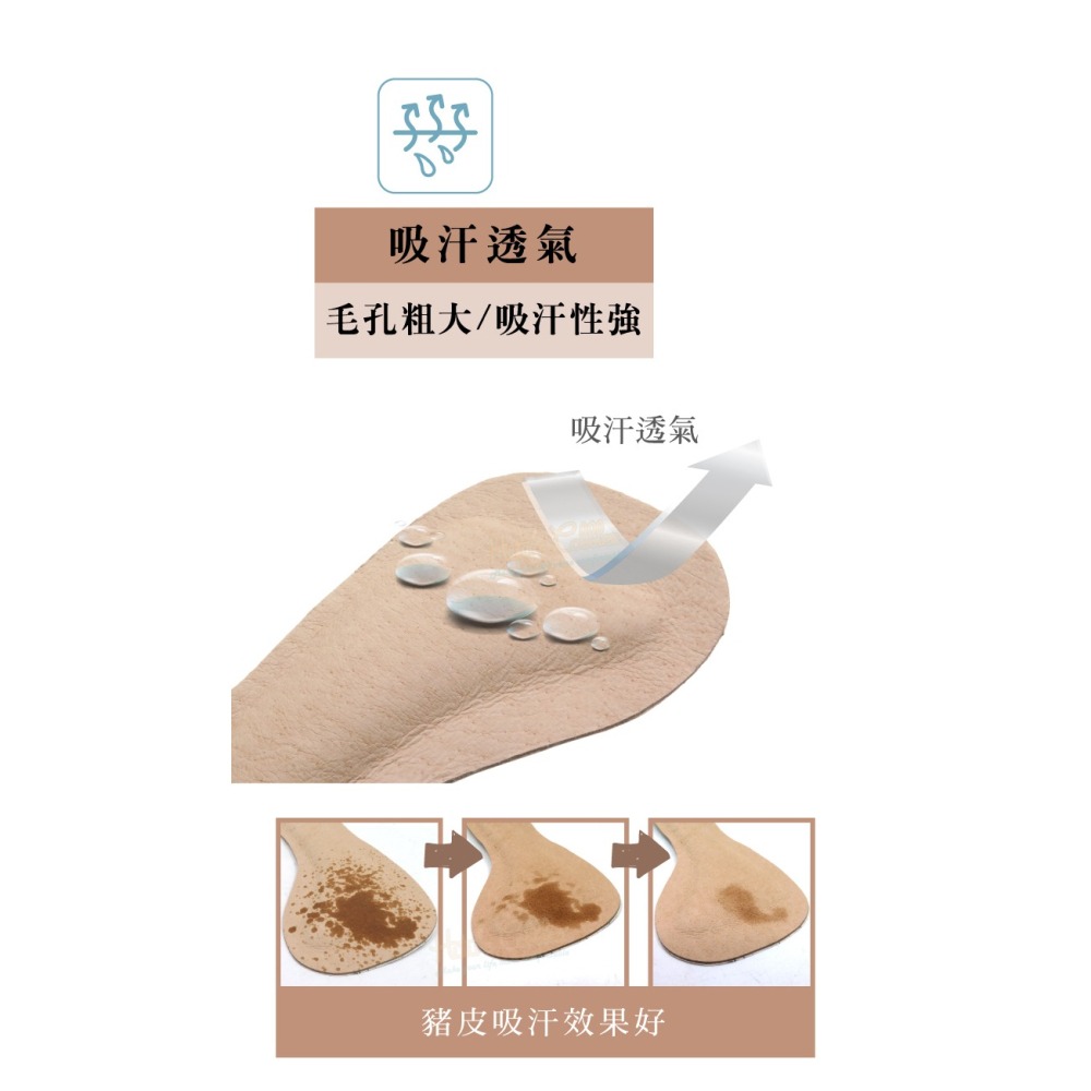 糊塗鞋匠 優質鞋材 C82 豚皮七分墊 1雙 豚皮涼鞋七分墊 豬皮涼鞋七分墊 豬皮乳膠七分墊 防滑涼鞋鞋墊-細節圖5