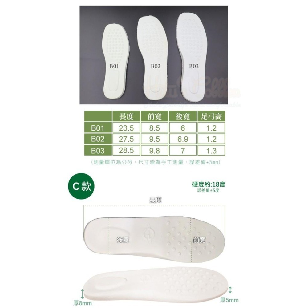 糊塗鞋匠 優質鞋材 C84 台灣製造 乳膠鞋墊 1雙 多款 減碼 舒壓 無貼皮 天然乳膠-細節圖4