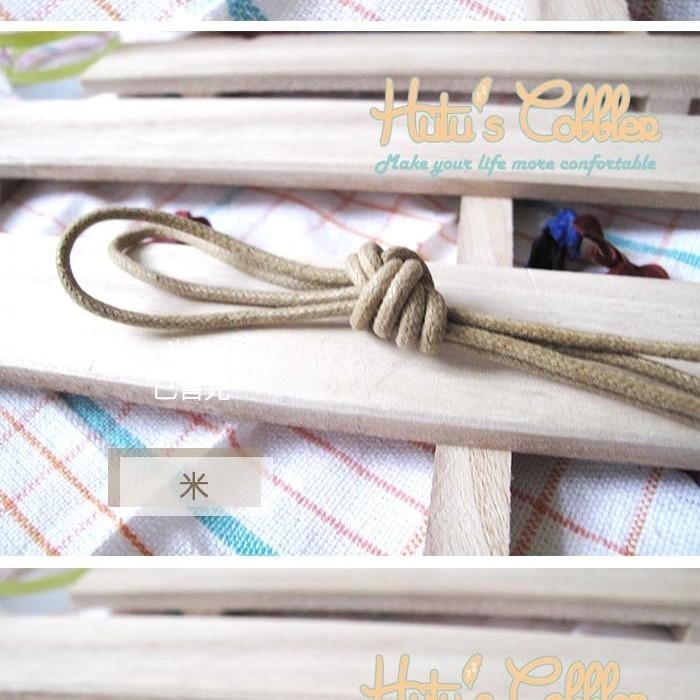 ○糊塗鞋匠○ 優質鞋材 G19 台灣製造 上蠟防水圓鞋帶 90cm-細節圖5