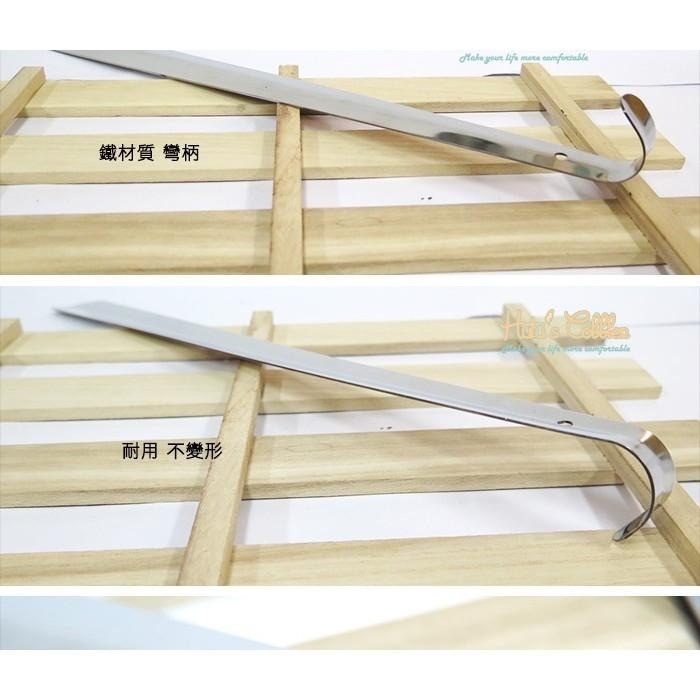 糊塗鞋匠 優質鞋材 A32 不銹鋼彎柄鞋拔42cm 耐用 不變形 可吊掛 兩邊鈍化處理-細節圖3