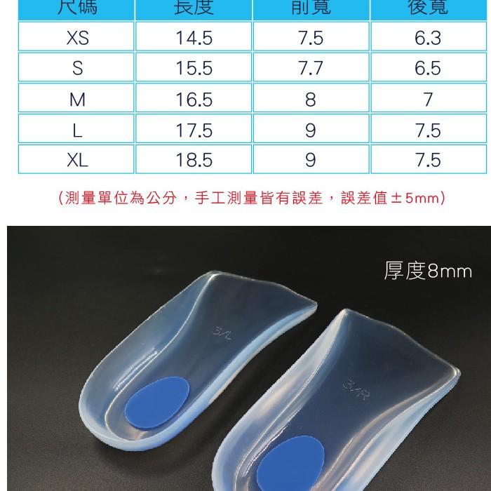 ○糊塗鞋匠○ 優質鞋材 C23 液態矽膠七分墊 100%液態 完全舒緩足底 減震 抗壓 久站-細節圖3