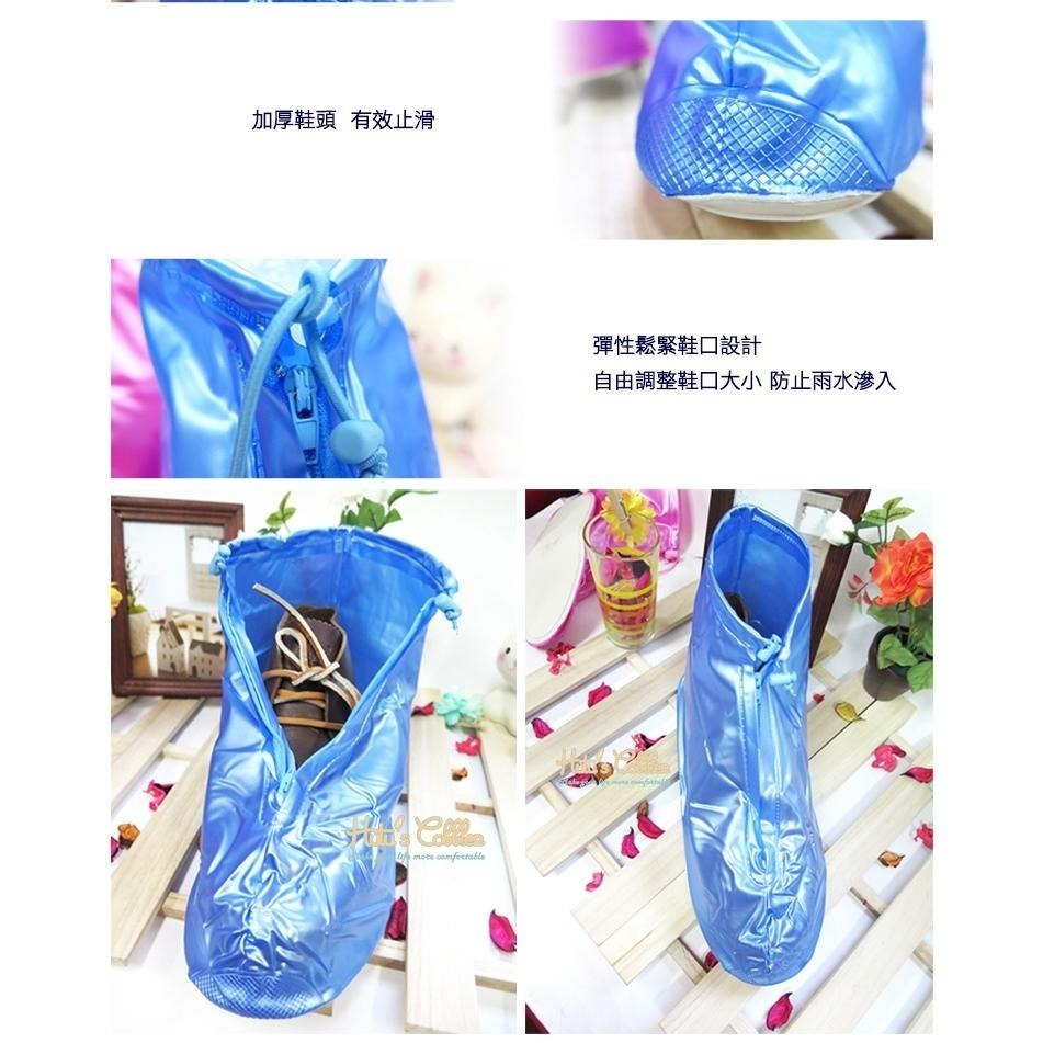 糊塗鞋匠 優質鞋材 G63 防雨鞋套 1雙 鞋子的雨衣 下雨 防水 梅雨 騎機車可用-細節圖3