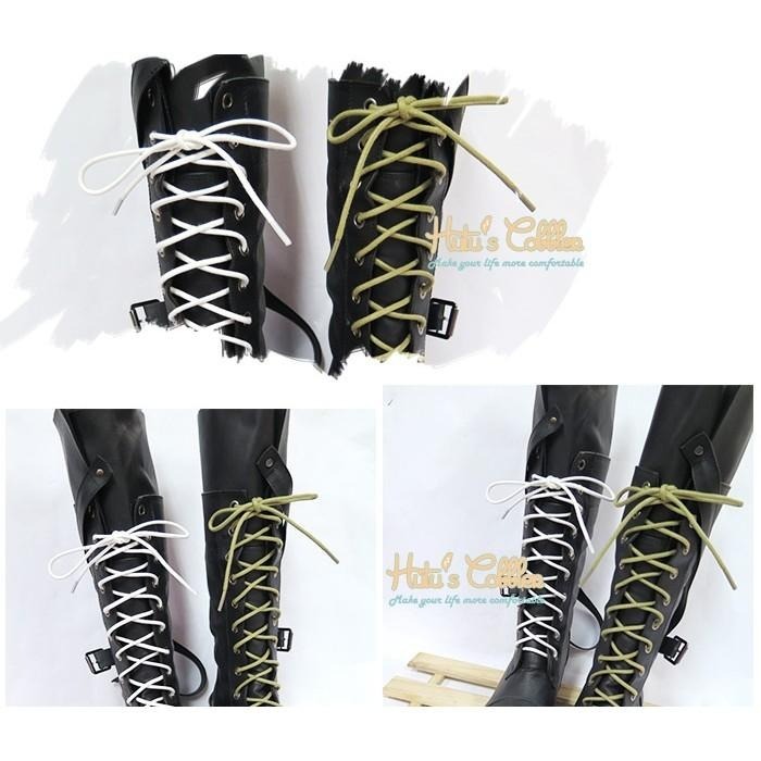 ○糊塗鞋匠○ 優質鞋材 G78 180cm粗圓登山鞋帶 上蠟處理 直徑3.5mm-細節圖3