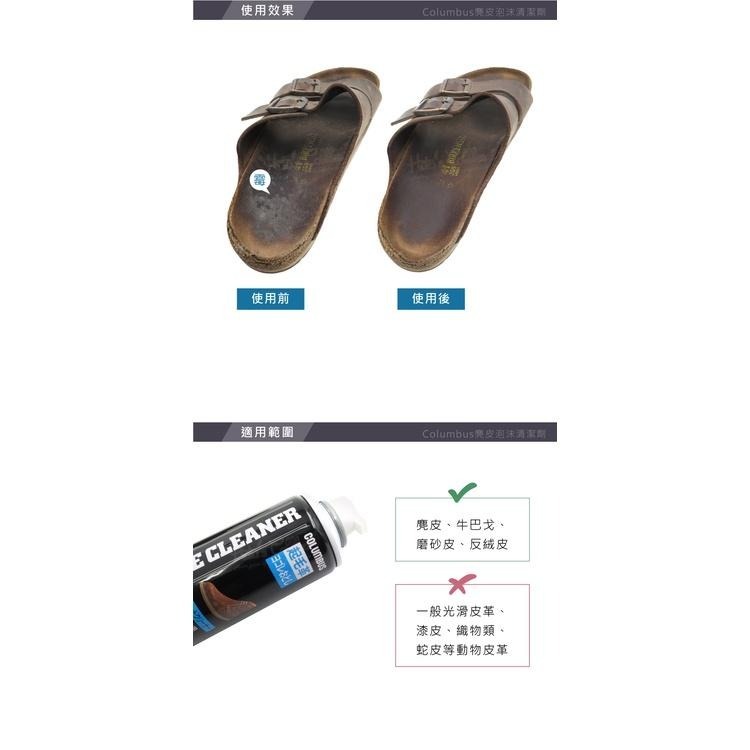 糊塗鞋匠 優質鞋材 K17 日本Columbus麂皮泡沬清潔劑170ml 1罐 麂皮清潔劑 麂皮防霉清潔劑-細節圖7