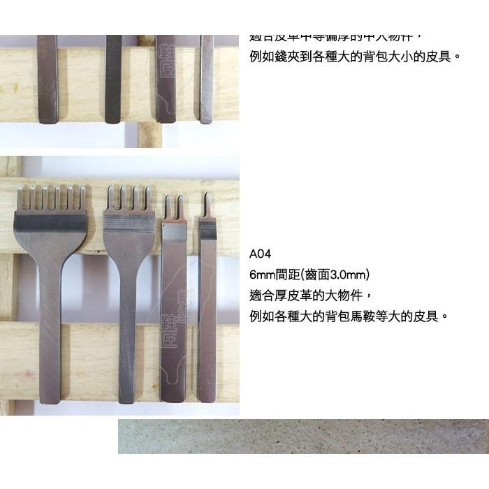 糊塗鞋匠 優質鞋材 N64 不銹鋼菱斬組 皮革 沖孔工具 手作皮革 DIY-細節圖5