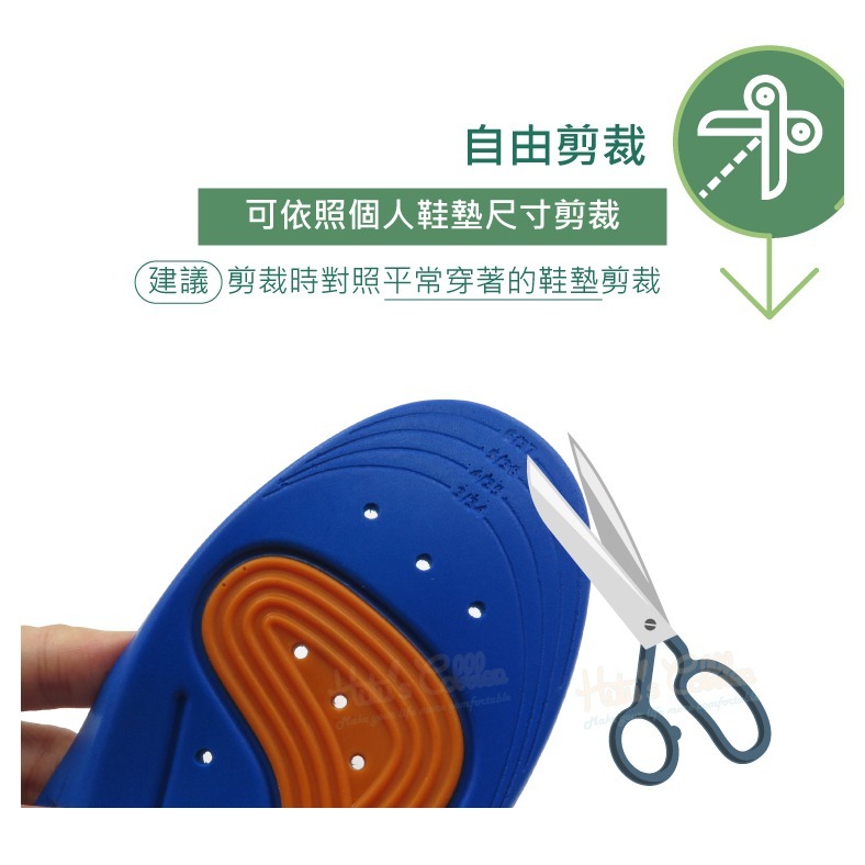 糊塗鞋匠 優質鞋材 C90 PU運動減震鞋墊 1雙  減震舒壓 沖孔設計 機能鞋墊 減震舒壓鞋墊-細節圖8