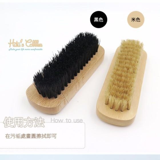 糊塗鞋匠 優質鞋材 P09 台灣製造 豬毛刷 白豬鬃刷 細部清潔 上油 細緻呵護-細節圖2