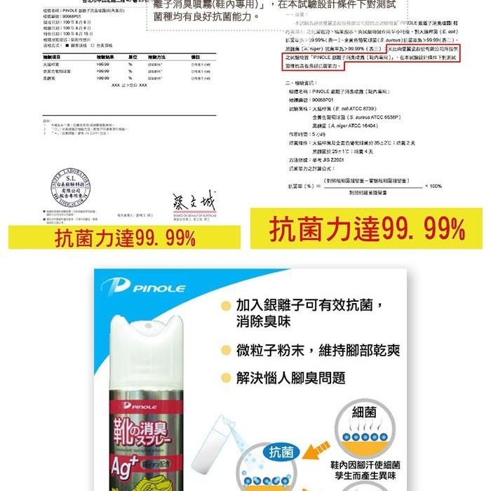 ○糊塗鞋匠○ 優質鞋材 M08 日本PINOLE鞋內除臭噴霧 除臭芳香 日本原裝-細節圖5