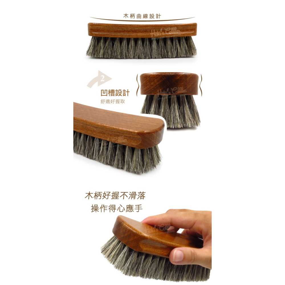 糊塗鞋匠 優質鞋材 P15 德國製造 日本COLUMBUS柔軟大馬毛刷 鞋刷 上油 乳液 清潔-細節圖7