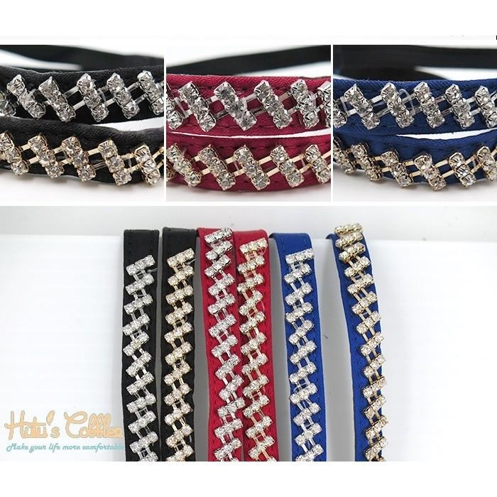 ○糊塗鞋匠○ 優質鞋材 G93 水鑽束鞋帶 舞鞋必備 高跟鞋不脫落 鞋束帶-細節圖5