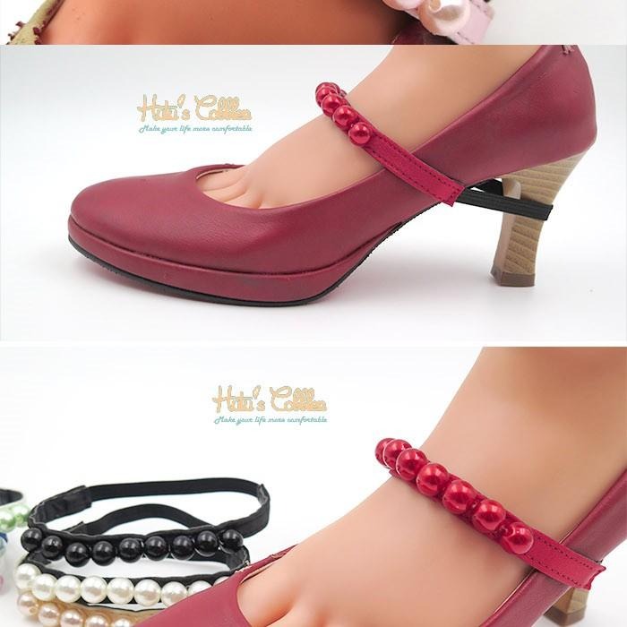 ○糊塗鞋匠○ 優質鞋材 G90 珍珠束鞋帶 舞鞋必備 高跟鞋不脫落 鞋束帶-細節圖4