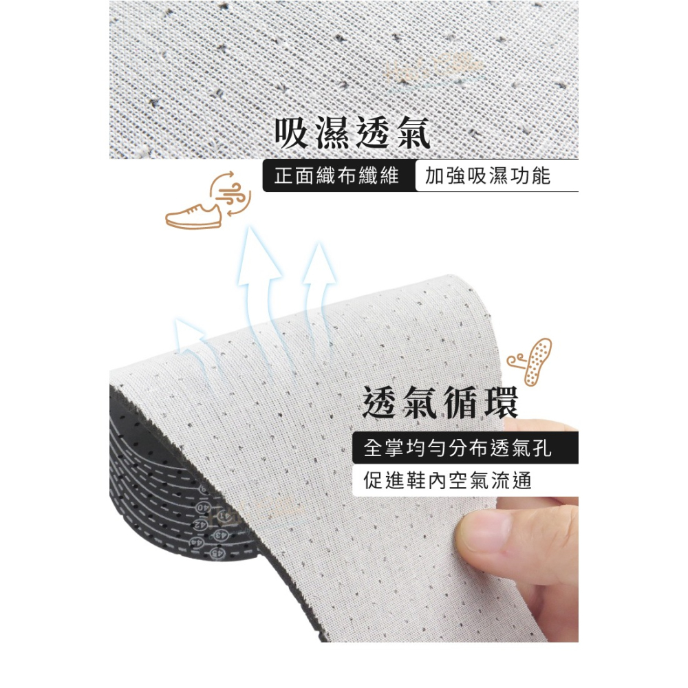 糊塗鞋匠 優質鞋材 C100 英國DASCO強效耐用型除臭鞋墊 1雙 乳膠除臭鞋墊-細節圖6