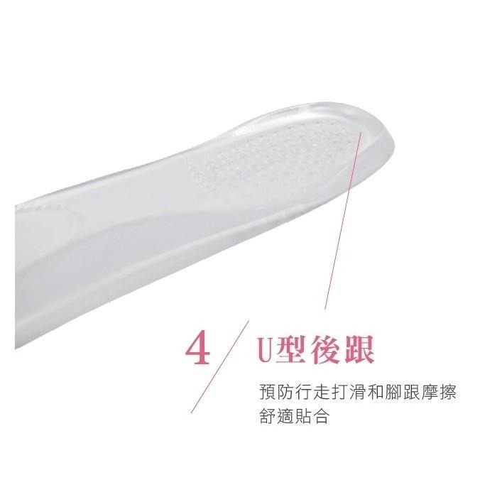 ○糊塗鞋匠○ 優質鞋材 C110 矽膠足弓七分墊 減壓 吸震 防滑 自黏背膠-細節圖6