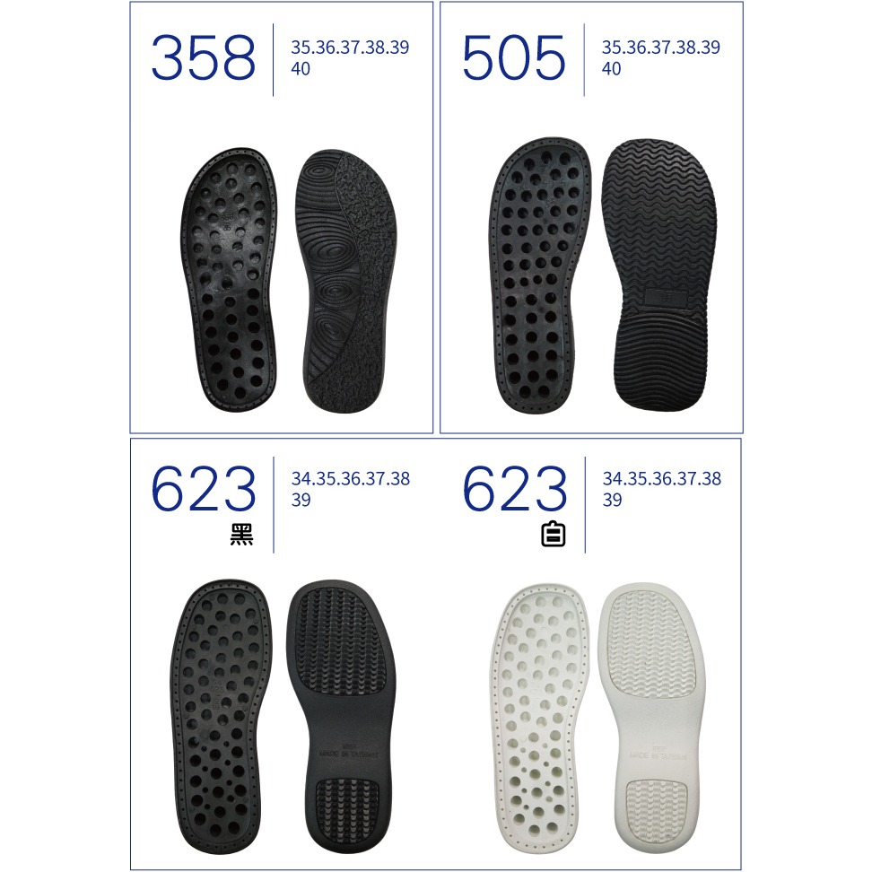 糊塗鞋匠 優質鞋材 N97 台灣製造 縫線橡膠鞋底 1雙 成型鞋底 修鞋DIY-細節圖4
