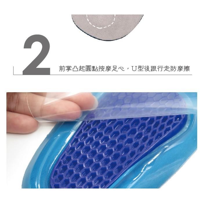 ○糊塗鞋匠○ 優質鞋材 C138 SEBS絨布七分墊 表層絨布 底層蜂窩矽膠 凸起圓點 U型後跟-細節圖5