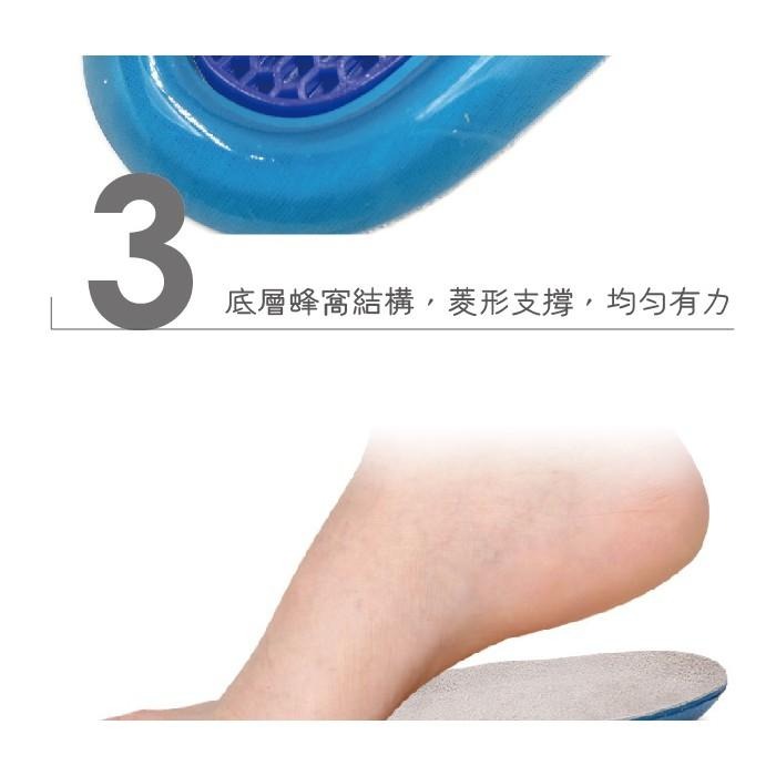 ○糊塗鞋匠○ 優質鞋材 C138 SEBS絨布七分墊 表層絨布 底層蜂窩矽膠 凸起圓點 U型後跟-細節圖6