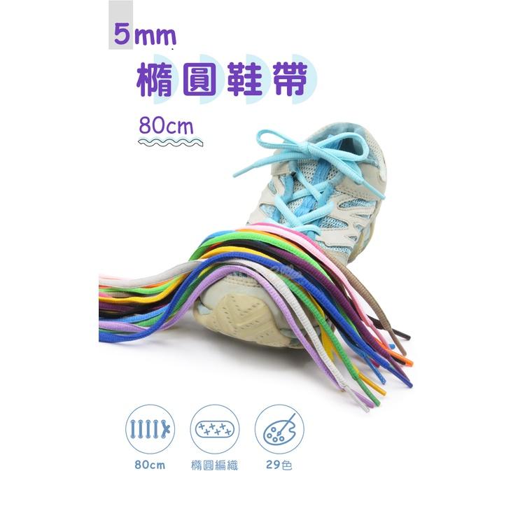 糊塗鞋匠 優質鞋材 G113 5mm橢圓鞋帶80cm 1雙 半圓鞋帶 運動鞋鞋帶 圓鞋帶 休閒鞋鞋帶 跑鞋鞋帶-細節圖2