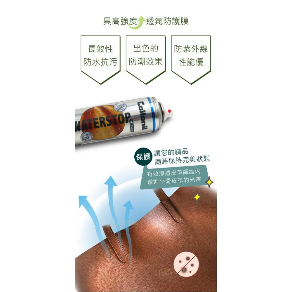 糊塗鞋匠 優質鞋材 L191 德國Collonil Waterstop Reloaded 防水噴劑300ml 1瓶 防油-細節圖7