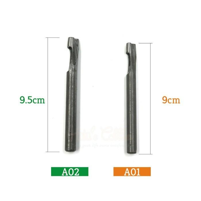 ○糊塗鞋匠○ 優質鞋材 N237 原子扣斬 台灣製造 DIY皮革工具 沖孔 皮革 皮雕-細節圖3