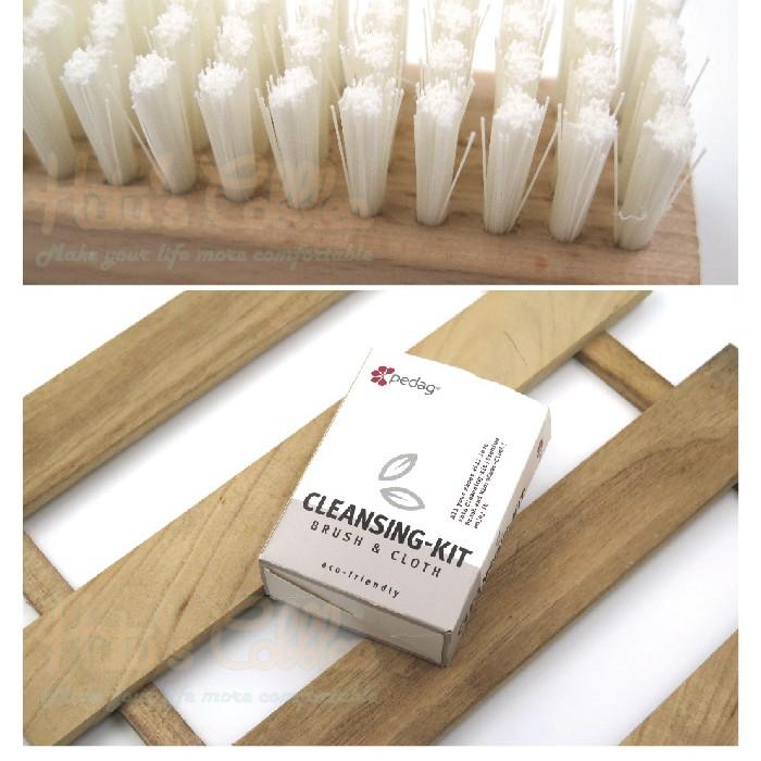 ○糊塗鞋匠○ 優質鞋材 P83 Pedag洗鞋工具組 超細纖維擦拭布 洗鞋清潔刷 清潔組 德國製造-細節圖5