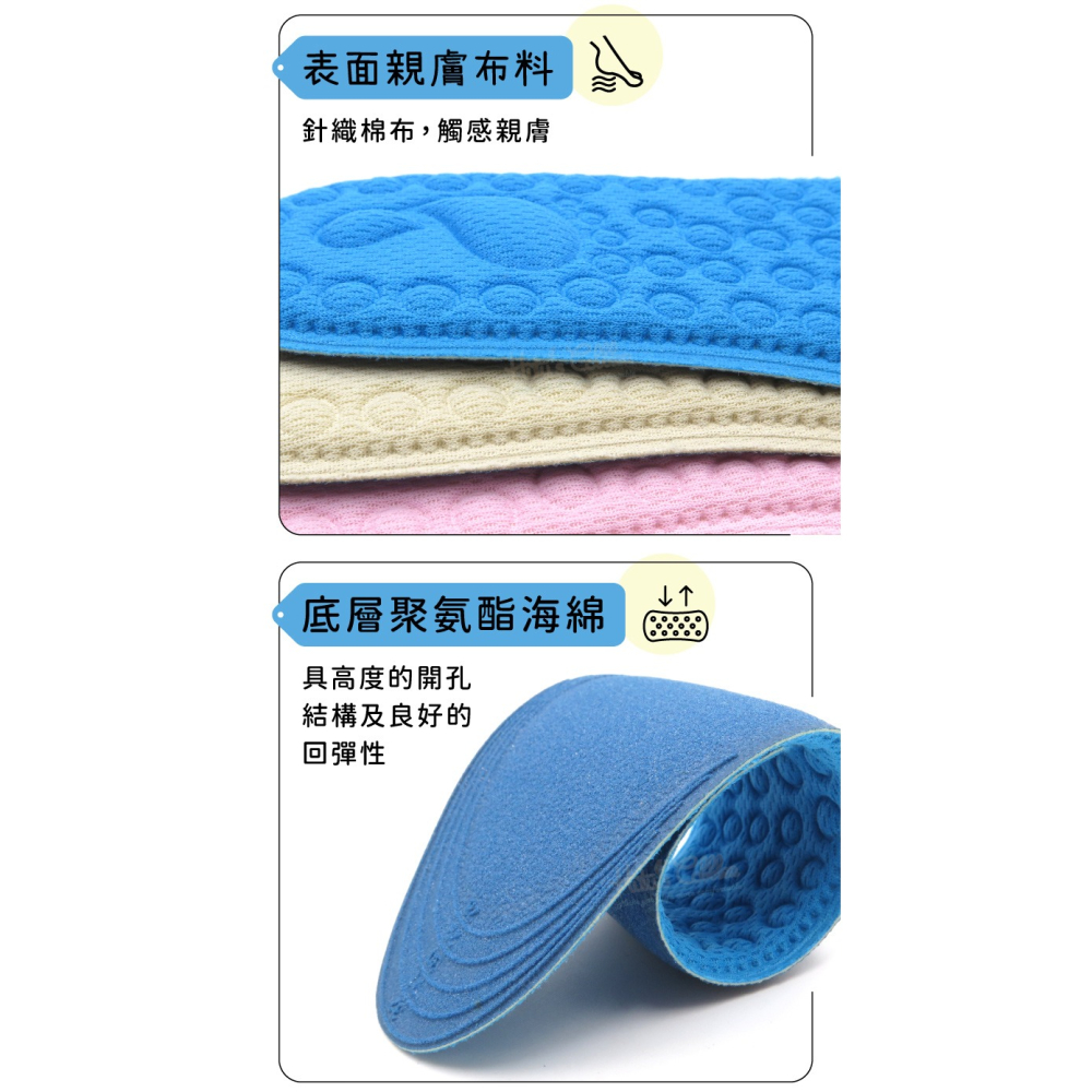 糊塗鞋匠 優質鞋材 C187 PU泡棉顆粒按摩兒童鞋墊 1雙 PU泡棉鞋墊 兒童PU鞋墊-細節圖5